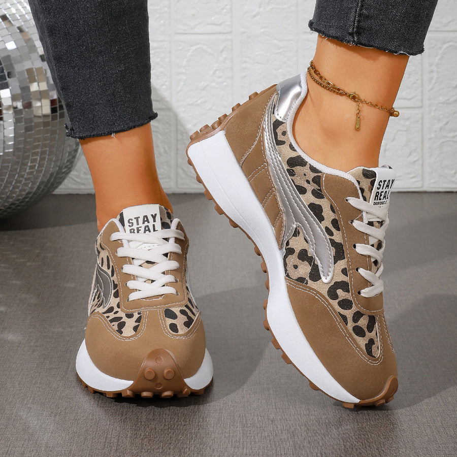 sneakers featuring leopard-print in black with Polyester,Rubber Imported Size &amp texture