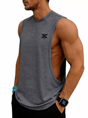 Men's Full Size Round Neck Tank Plus Size in Sage, view 13