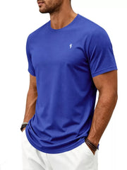 Deep Gray Men's Classic Fit Crew Neck T-shirt Plus Size