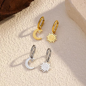 18K Gold-Plated,Stainless Steel,Silver-plated Care instructions: Avoid wearing d earrings in Gray with dangle silhouette