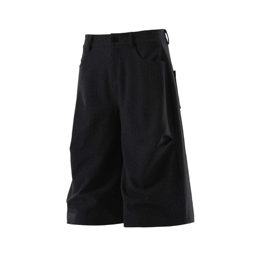 Men's Wide Leg Capris in Black, view 12