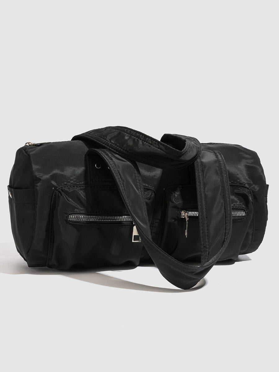 Black with handbag with dual top handles 8