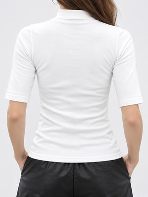 Cotton &amp t-shirt in Royal Blue with fitted silhouette