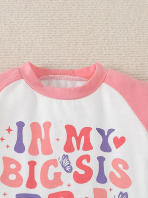 Children's Letter Graphic Tee And Shorts Set in this colorway