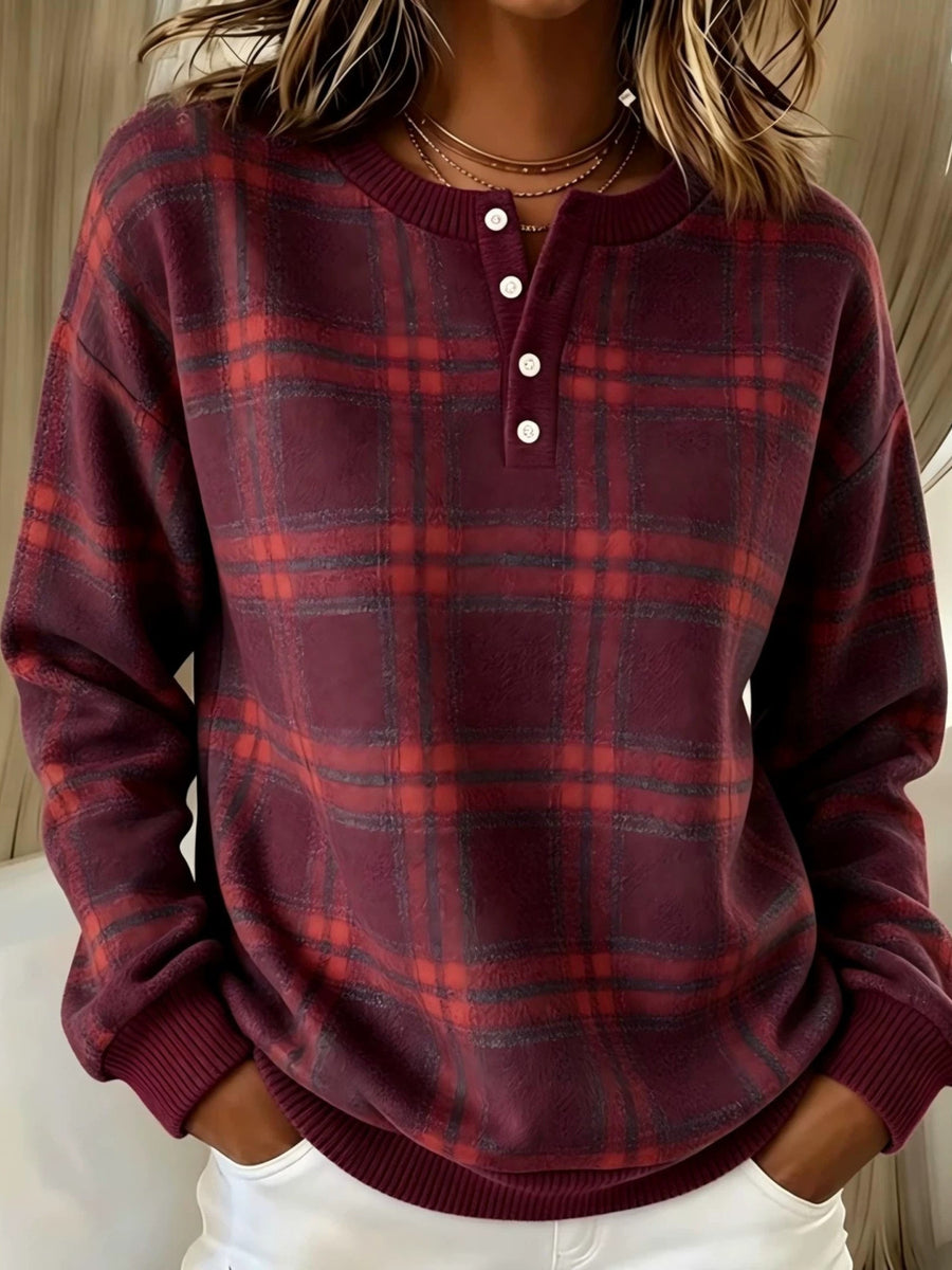 Sage sweatshirt with stretch and long sleeve
