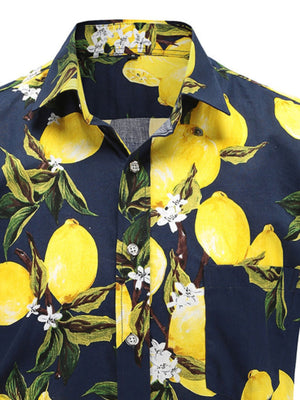 70% cotton, 30% polyester Care instructions: Machine wash cold button-down shirt in dark green with regular silhouette