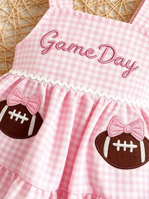 Pink with Children's Gingham Top And Shorts Set