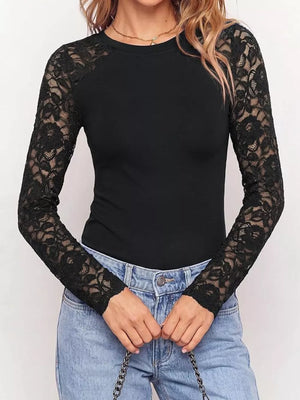 romantic t-shirt in Dark Blue with round neck