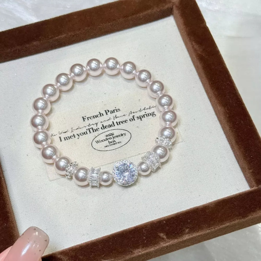 lavender grey bracelet with wrist-length and clasp