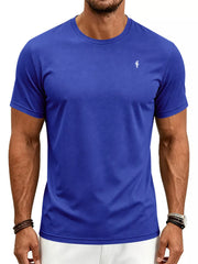 Men's Classic Fit Crew Neck T-shirt Plus Size in Navy