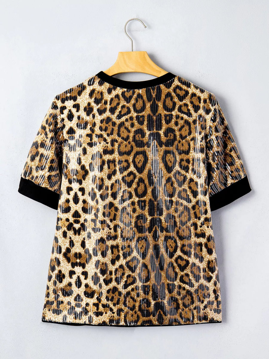 tan regular t-shirt with crew neck