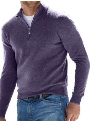 95%polyester,5%spandex Care instructions: Machine wash cold zip-up sweater in Khaki with regular silhouette