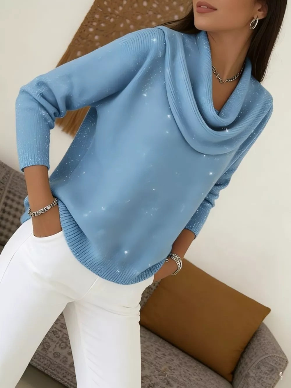 pullover sweater in Pink