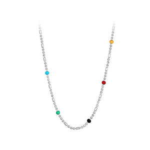925 Sterling Silver Bead Necklace in Silver
