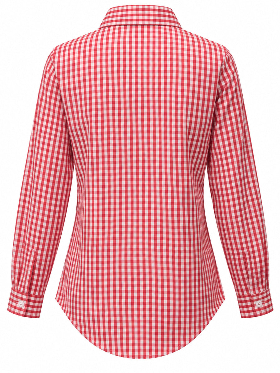 Pink relaxed button-down shirt with collared