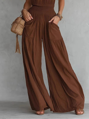 100% polyester Care instructions: Machine wash cold jumpsuit in chocolate brown with relaxed silhouette