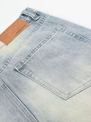 Blue wide-leg jeans