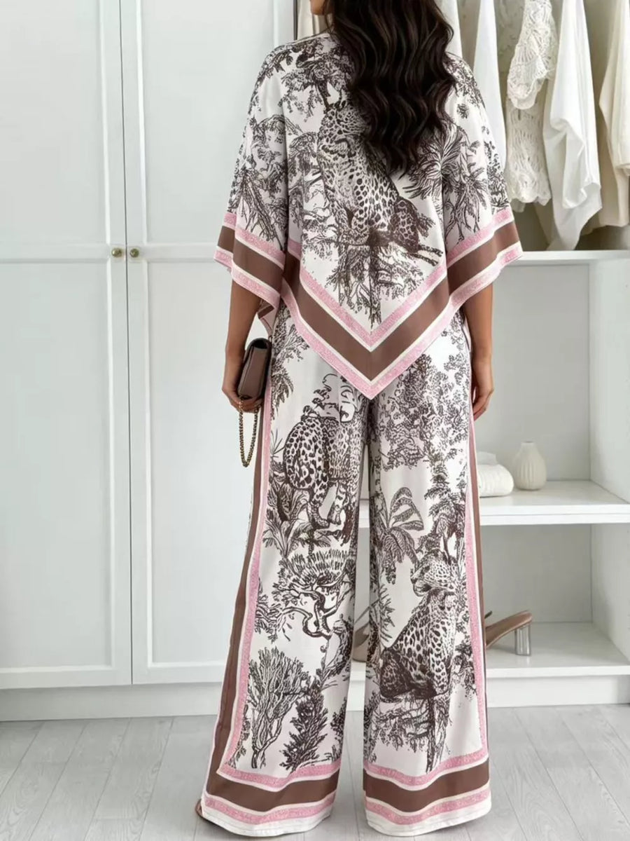 Black two-piece set with full-length and pullover