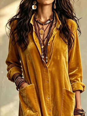100% polyester Care instructions: Machine wash cold shirt dress in Burgundy with A-line silhouette