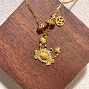 18K Gold-Plated,925 sterling silver,Zircon Care instructions: Avoid wearing duri necklace in Gold with pendant silhouette