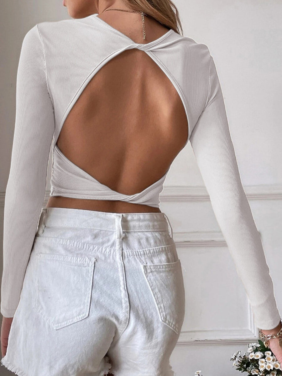 black crop top