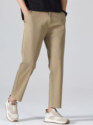 Men's Straight Leg Dress Pants in Navy Blue