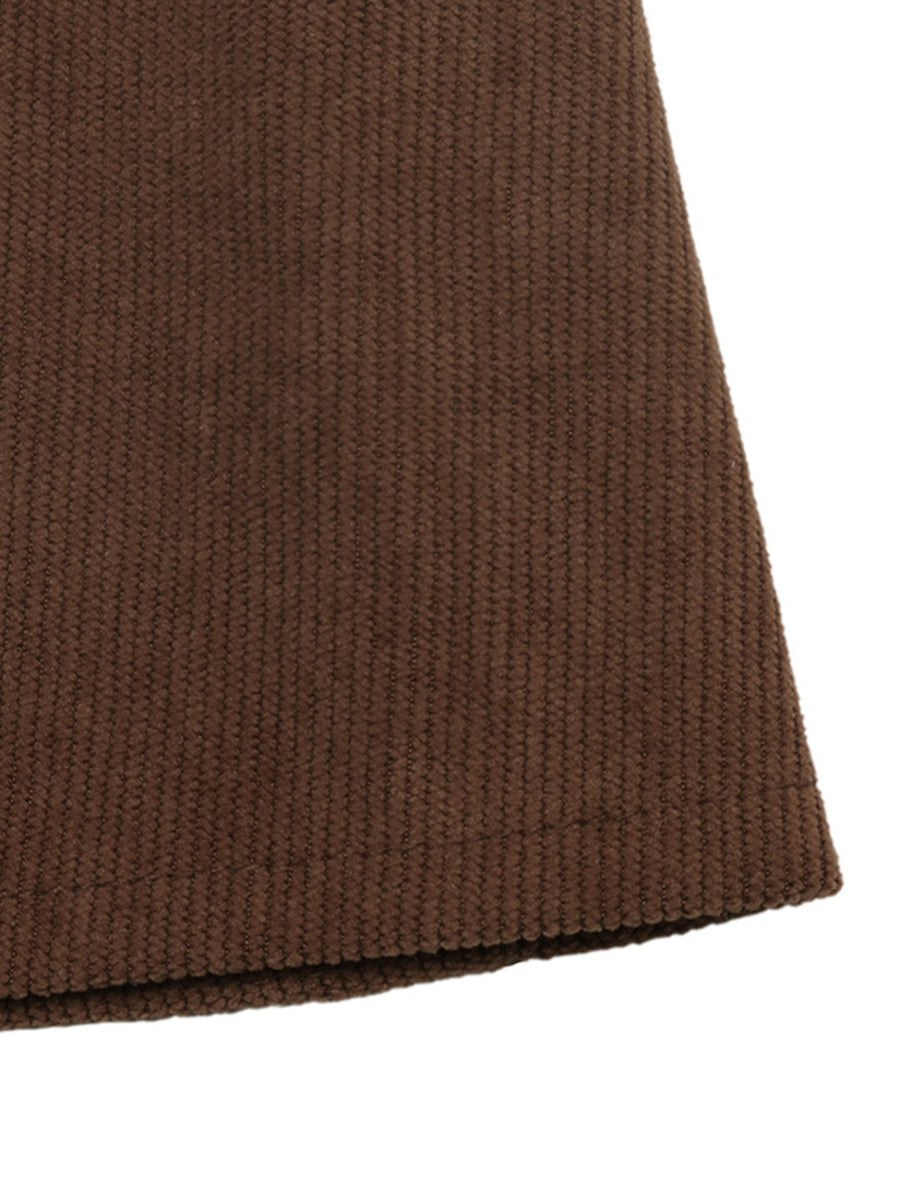 maxi dress in Coffee Brown with buttoned and maxi