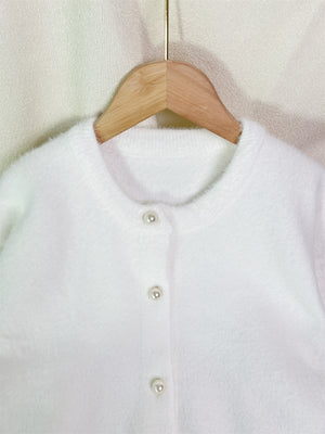 White cardigan