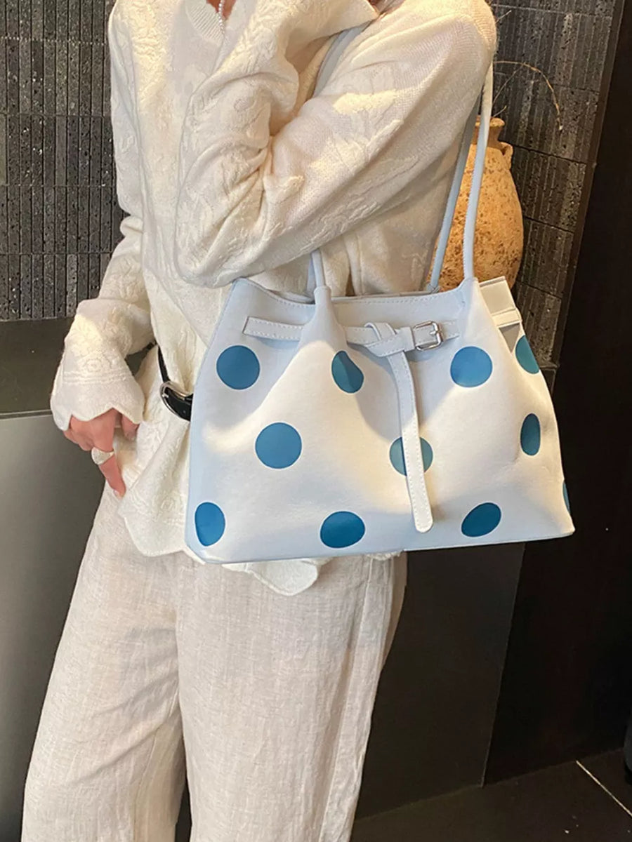 Polka Dot Medium Shoulder Bag option 6