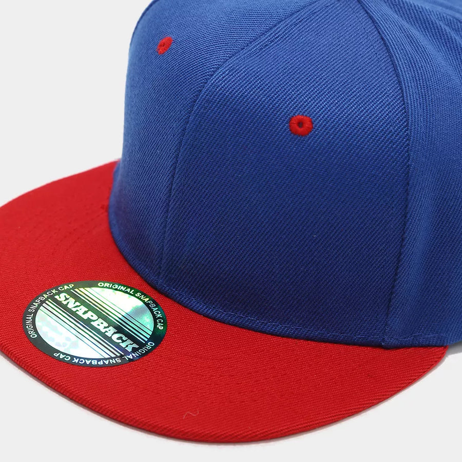 polyester Imported Size &amp cap in Royal Blue with structured silhouette