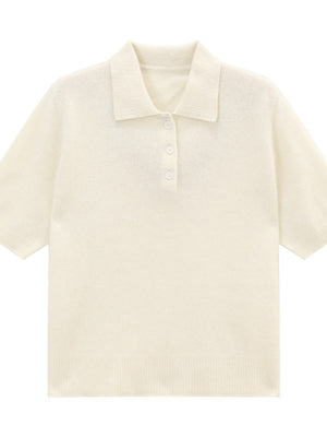 Gray regular polo shirt with collared