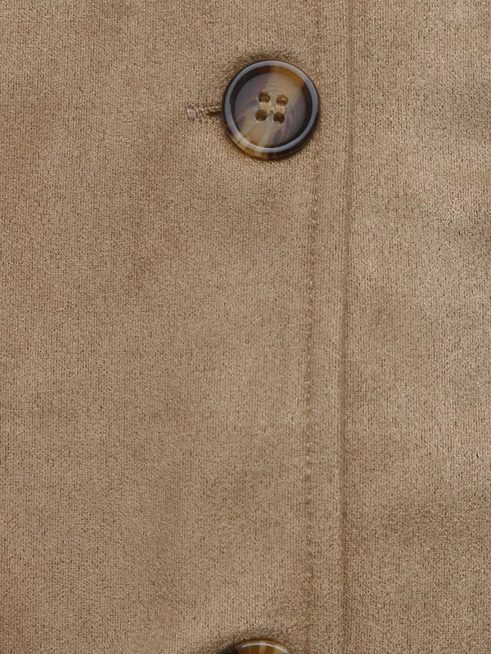 Khaki regular jacket with collared