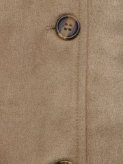 Khaki regular jacket with collared