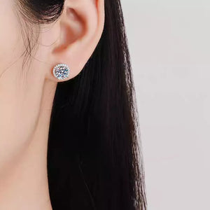 Silver earrings