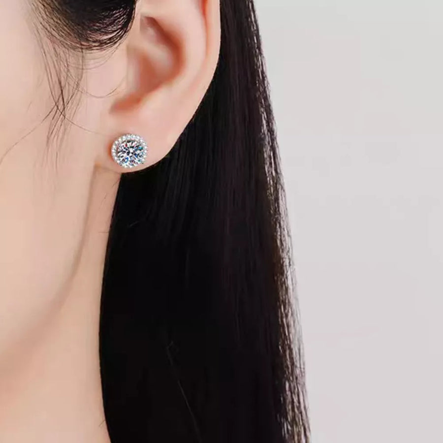 Silver earrings