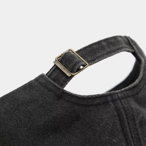 cap in Black with embroidered graphic and embroidered