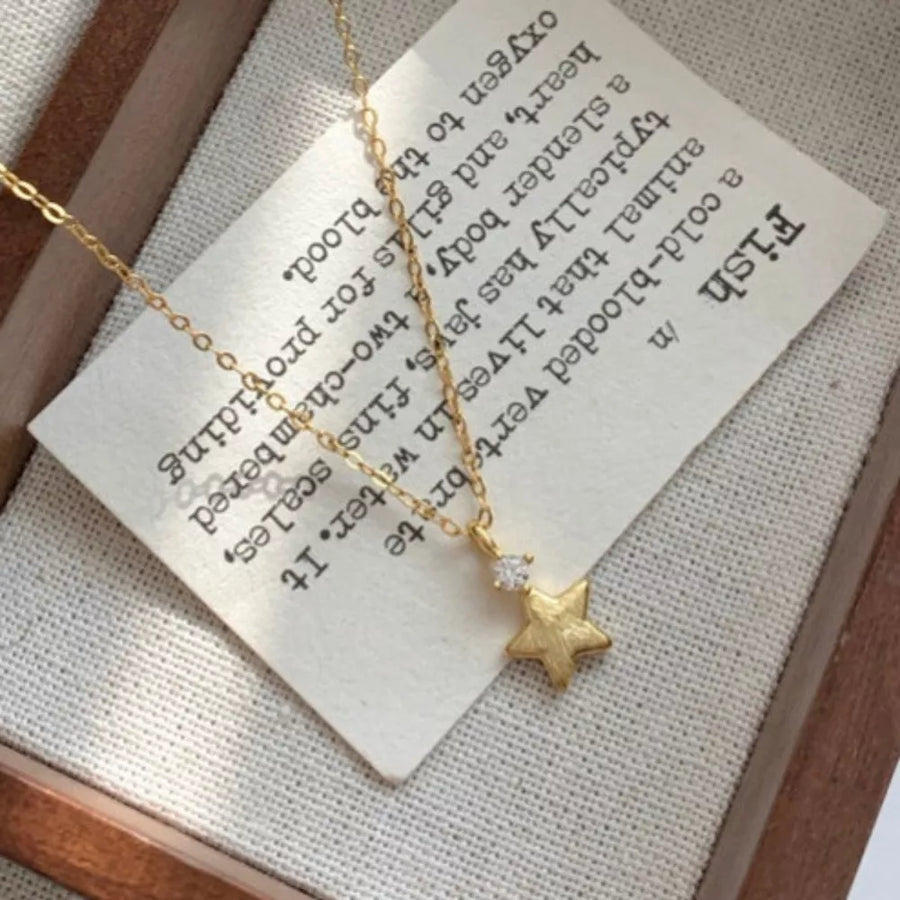 necklace featuring geometric in gold with 925 sterling silver,Zircon Care instructions: Avoid wearing during exercise, as