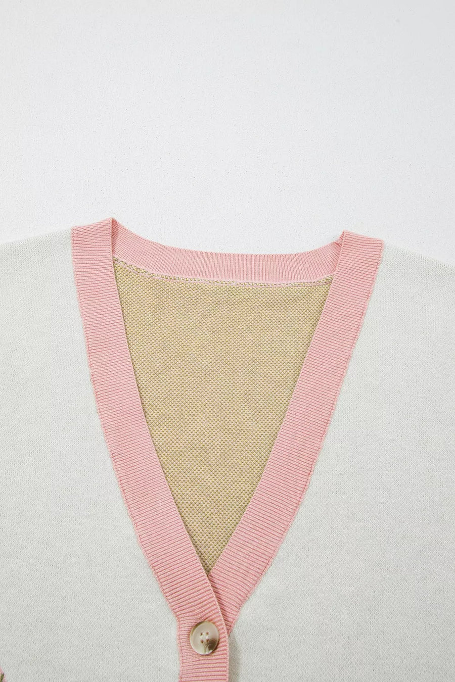 Color Block Cactus Pattern Western Sweater Vest option 13