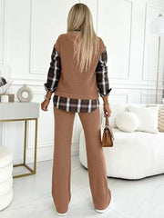 lounge set in Green with ribbed and hip-length