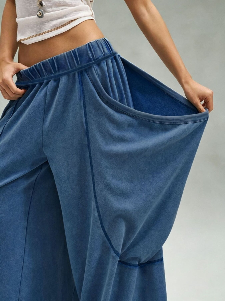 cargo pants in Gray with pocketed and full-length