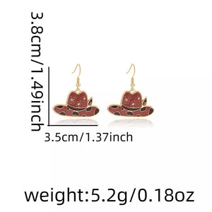 Style A earrings with 2 inches and fishhook