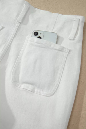 2-button High Waist Wide Leg Jeans option 11