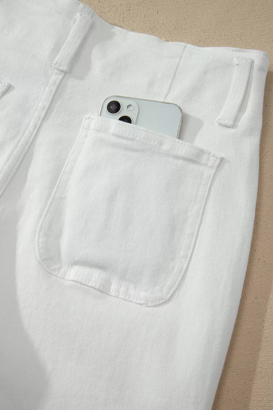 2-button High Waist Wide Leg Jeans option 11