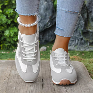 sneakers featuring color-block in light gray with Polyester, Rubber Imported Size &amp texture