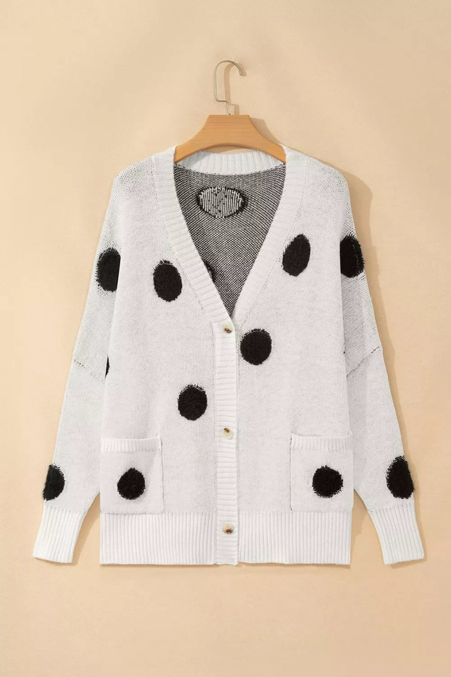 Polka Dot Button Up Cardigan option 10