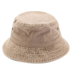 Wide Brim Bucket Hat in Fuchsia Pink with wide brim