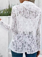 white blazer with hip-length and open-front