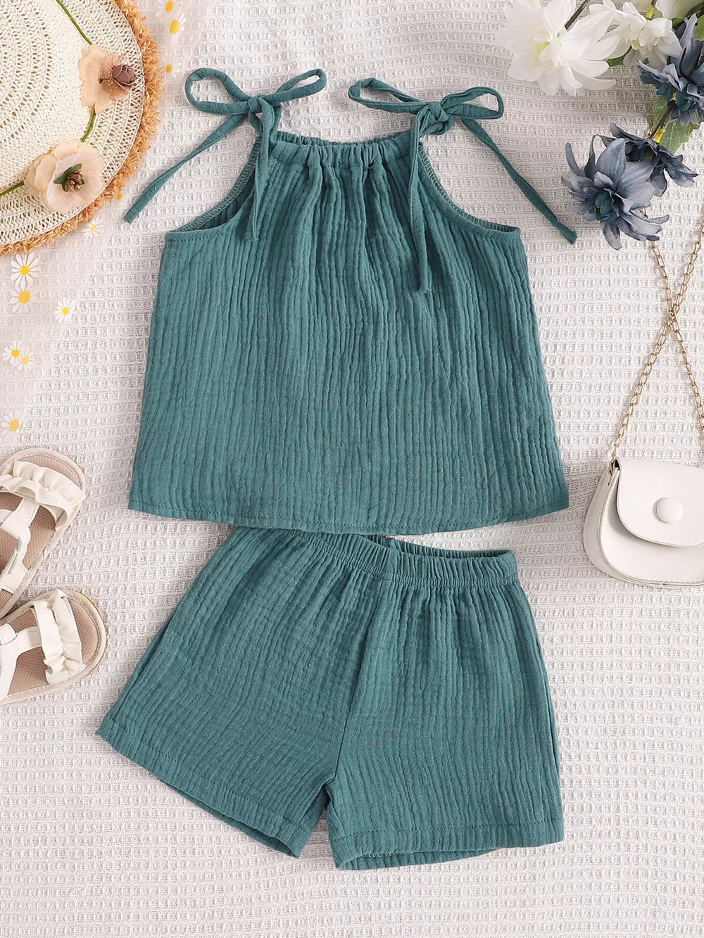 Children's Textured Cami And Shorts Set option 7
