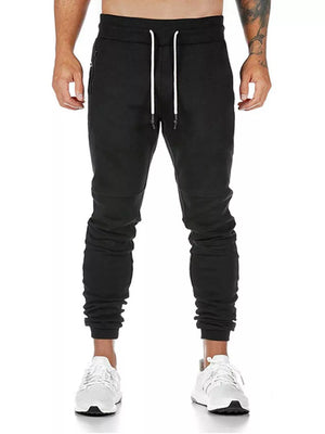Green Men's Drawstring Slim Fit Joggers