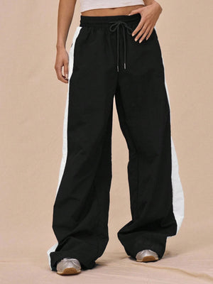 athleisure tracksuit in Brown with collared